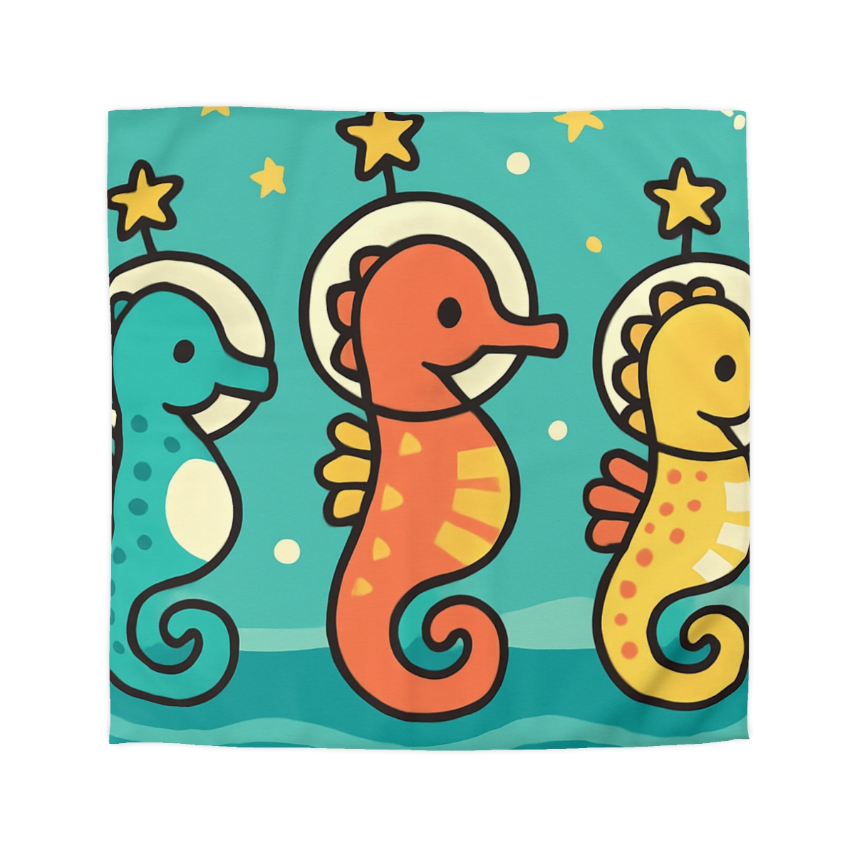 Starship Seahorse Parade trendy bedroom duvets