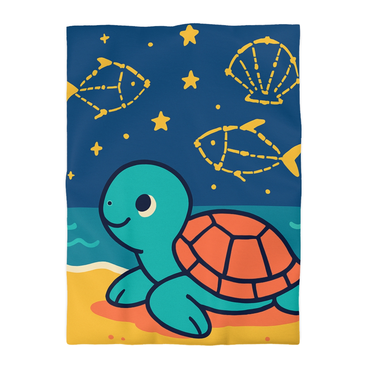 Stargazing Sea Turtle warm winter duvets