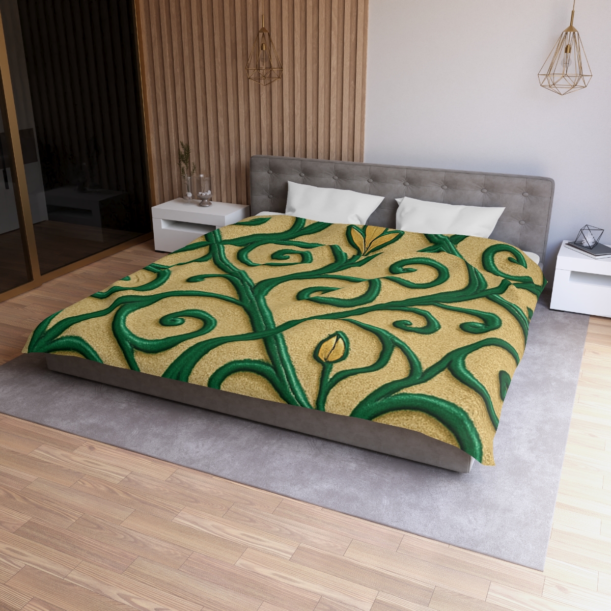 Vine Curl Lattice designer printed duvets