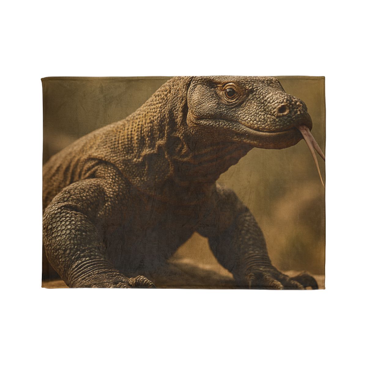 Ancient Sentinel Komodo Dragon decorative home blankets