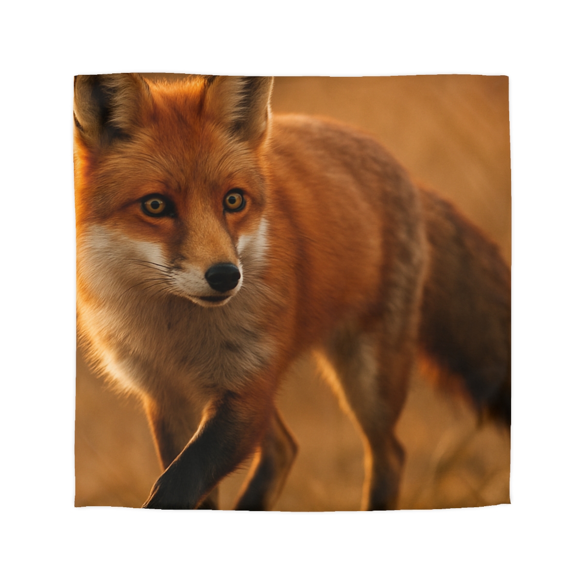 Crimson Whisper Red Fox custom duvets