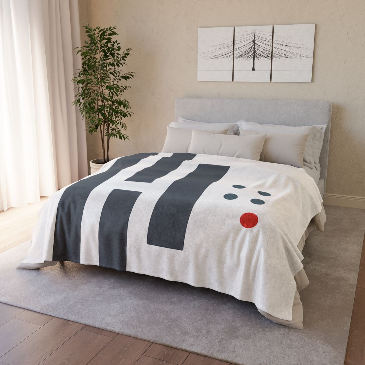 Stepped Columns With Missing Cell Grid soft fleece blankets