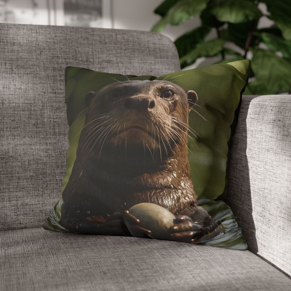 River Drift Giant Otter comfortable bedding pillow covers