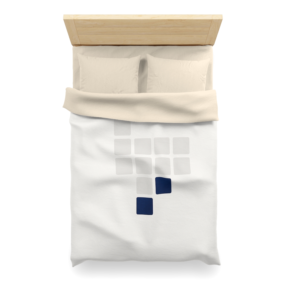 Stepped Constellation Grid designer printed duvets