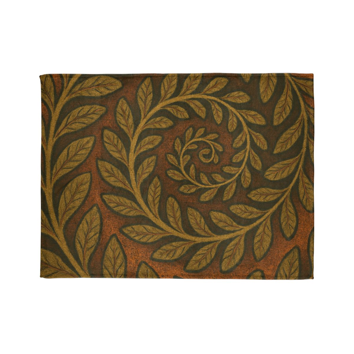 Frond Spiral Weave designer printed blankets