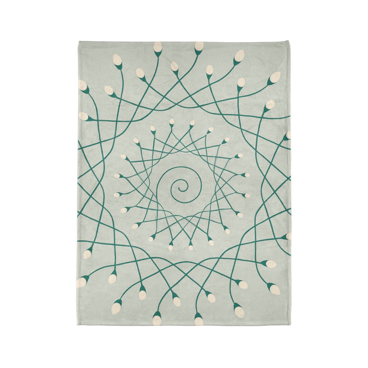 Spiral Sprout Lattice stylish throw blankets