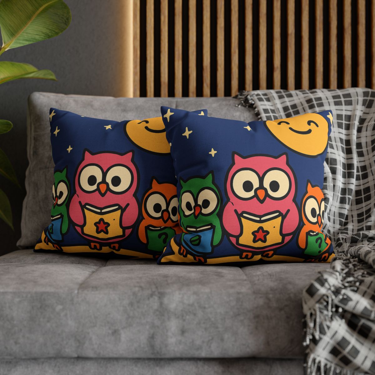 Galaxy Garden Of Curious Owls unique gift pillow cases