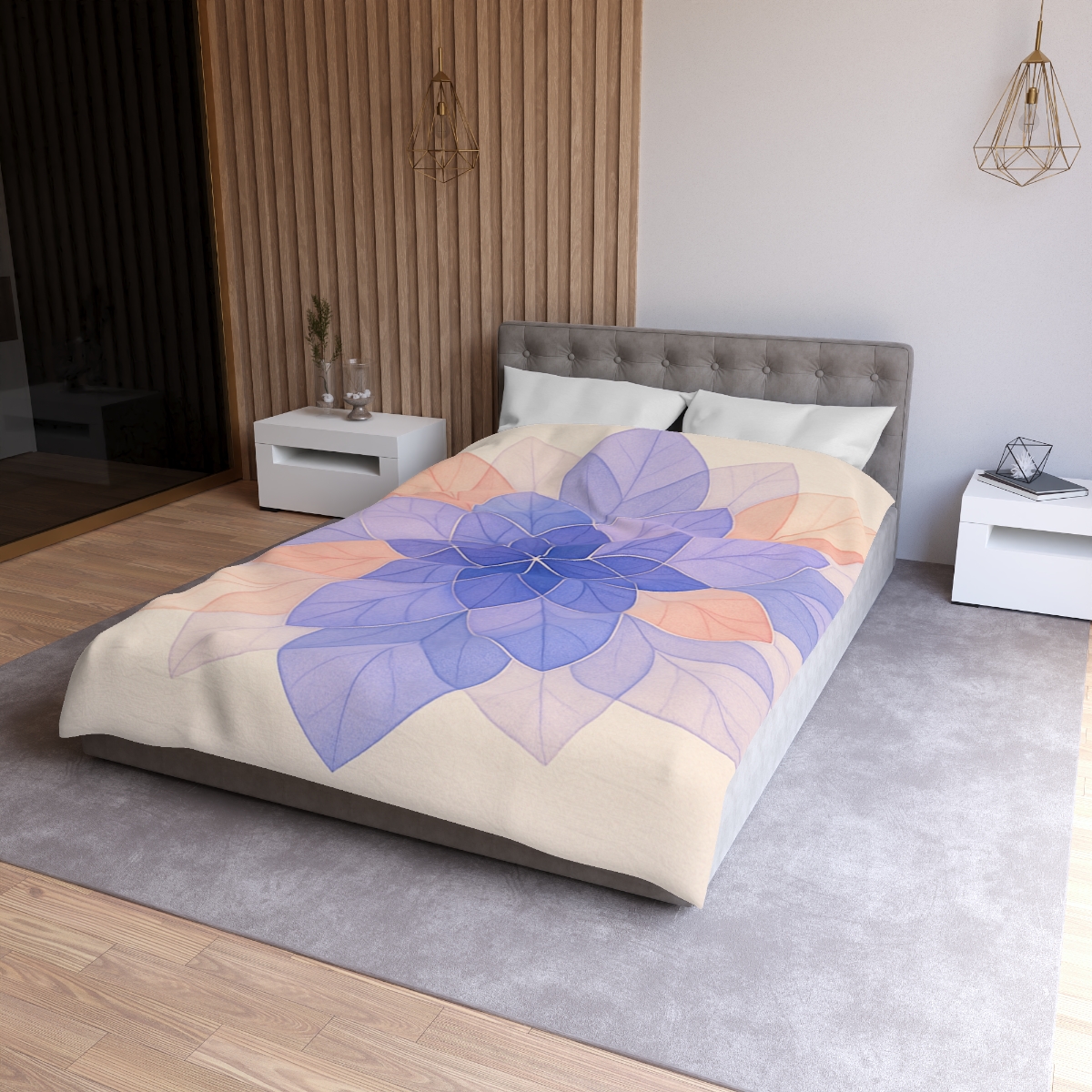 Petal Prism Lattice soft comforter duvets