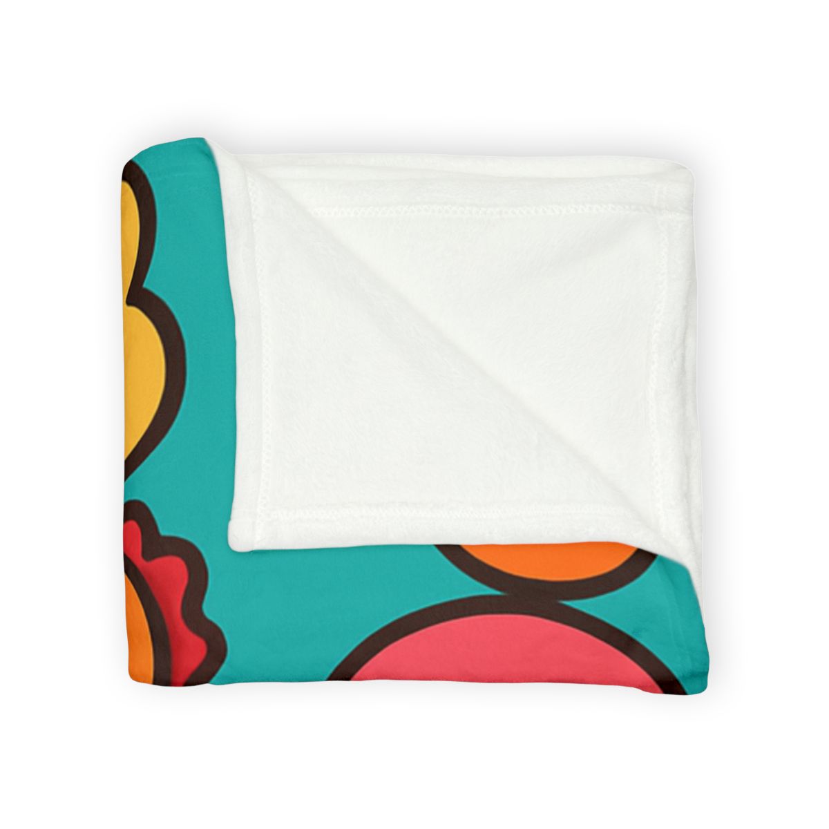 Coral Reef Alphabet Parade soft fleece blankets