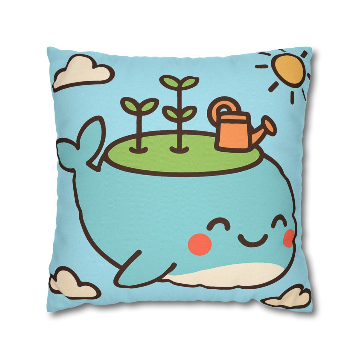 Sky Whale Seedling Planet Garden unique gift pillow cases