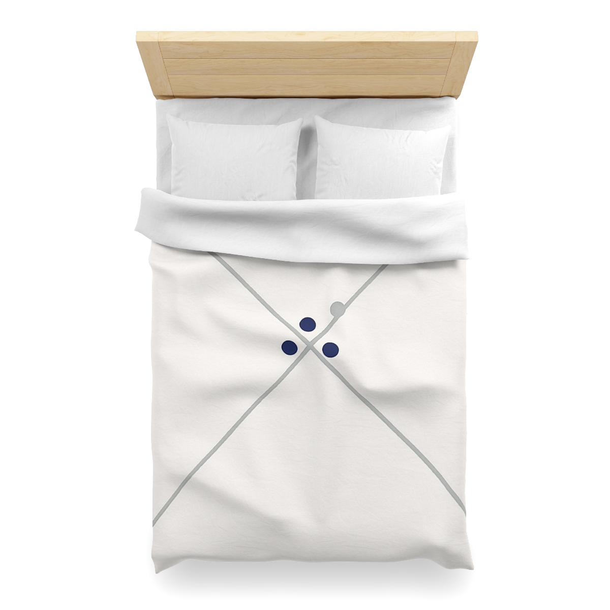 Diagonal Pair And Nested Dot Cluster designer printed duvets