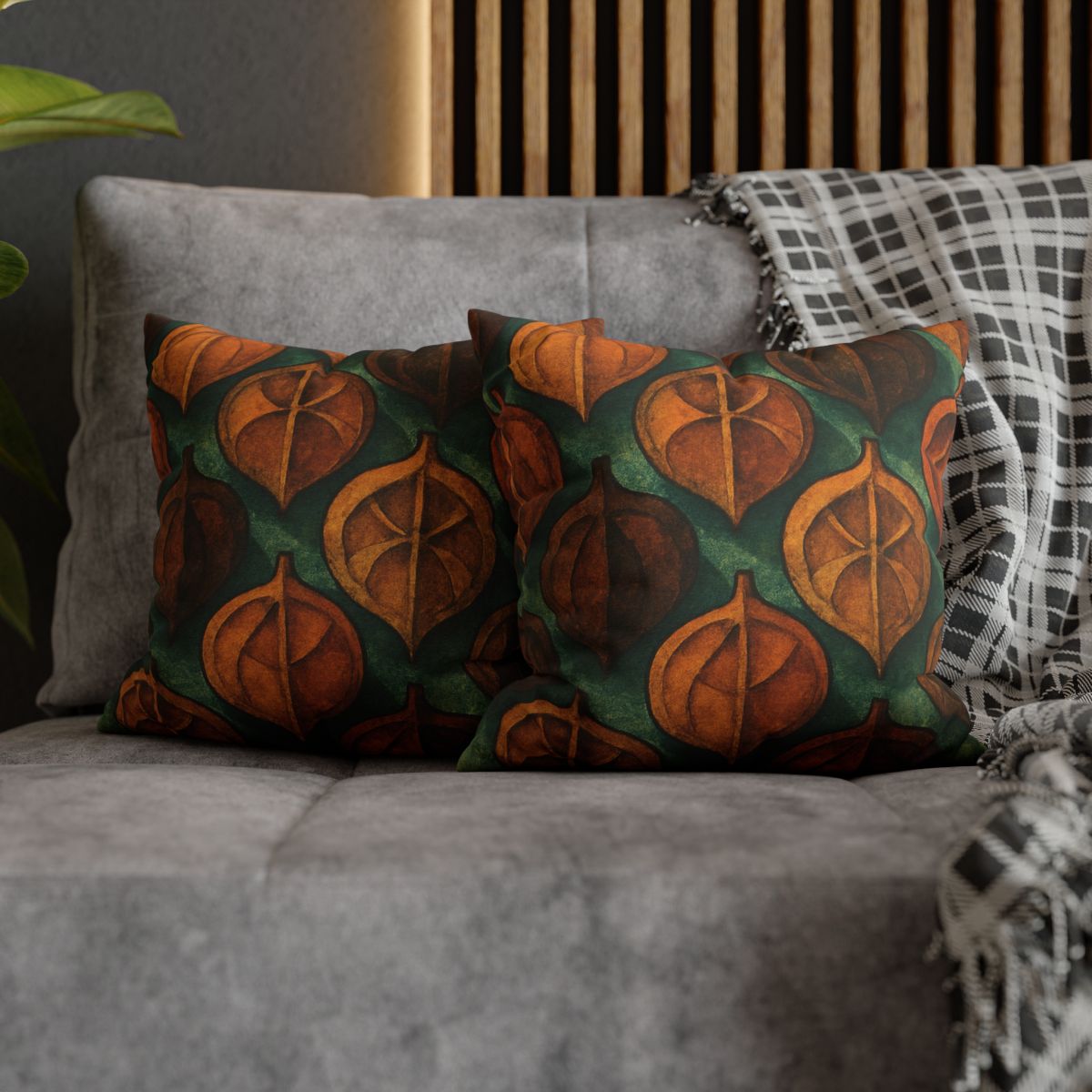 Seed Pod Cluster Mosaic soft cotton pillow cases