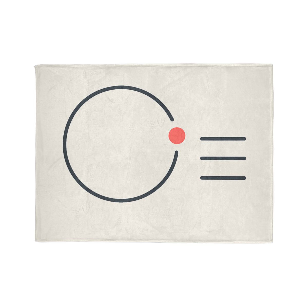 Offset Ring With Three Quiet Bars soft fleece blankets