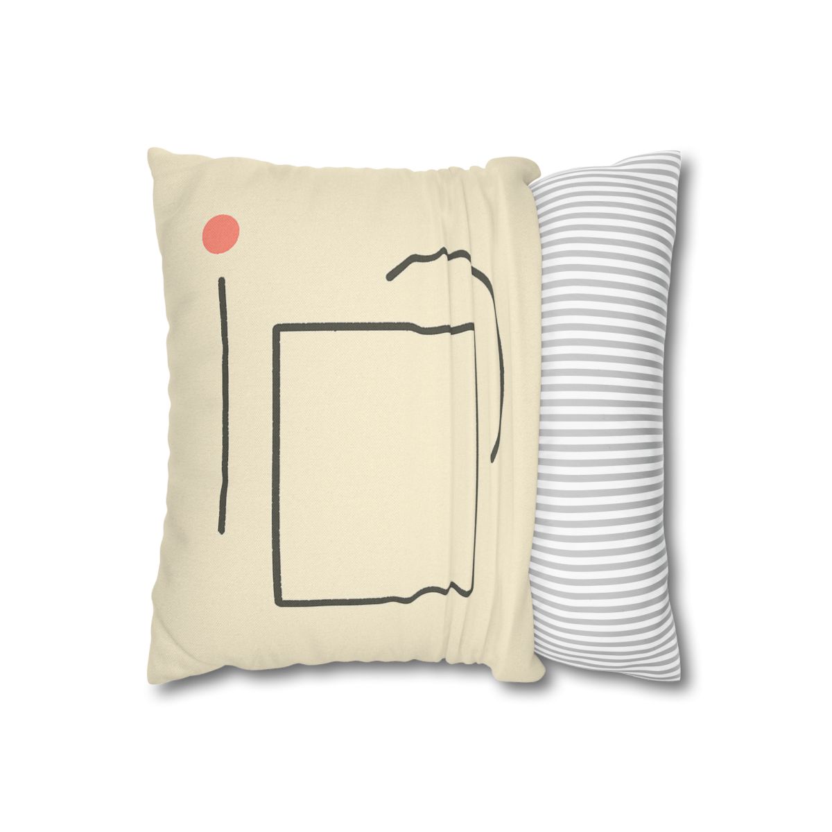 Offset Frame With Crescent Anchor stylish decorative pillowcases