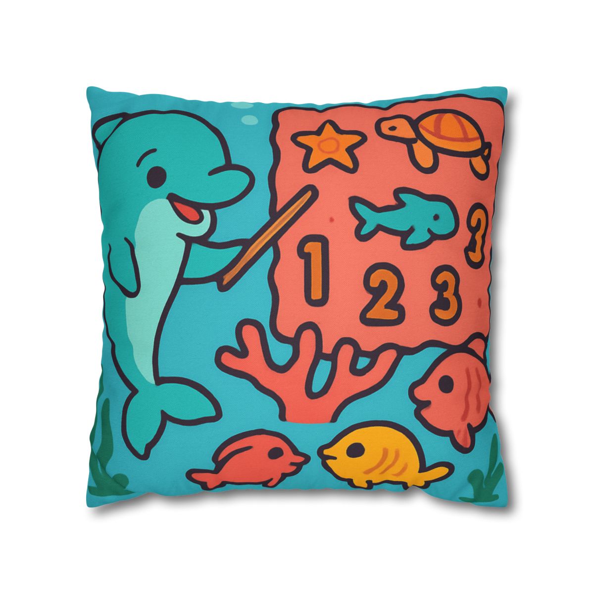 Cosmic Coral Reef Classroom soft cotton pillow cases