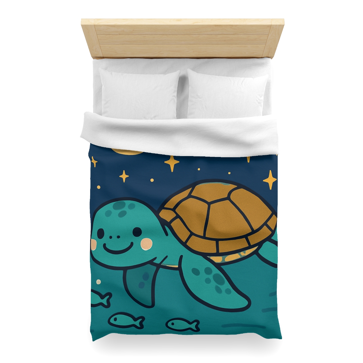 Starry Sea Turtle Voyage warm winter duvets