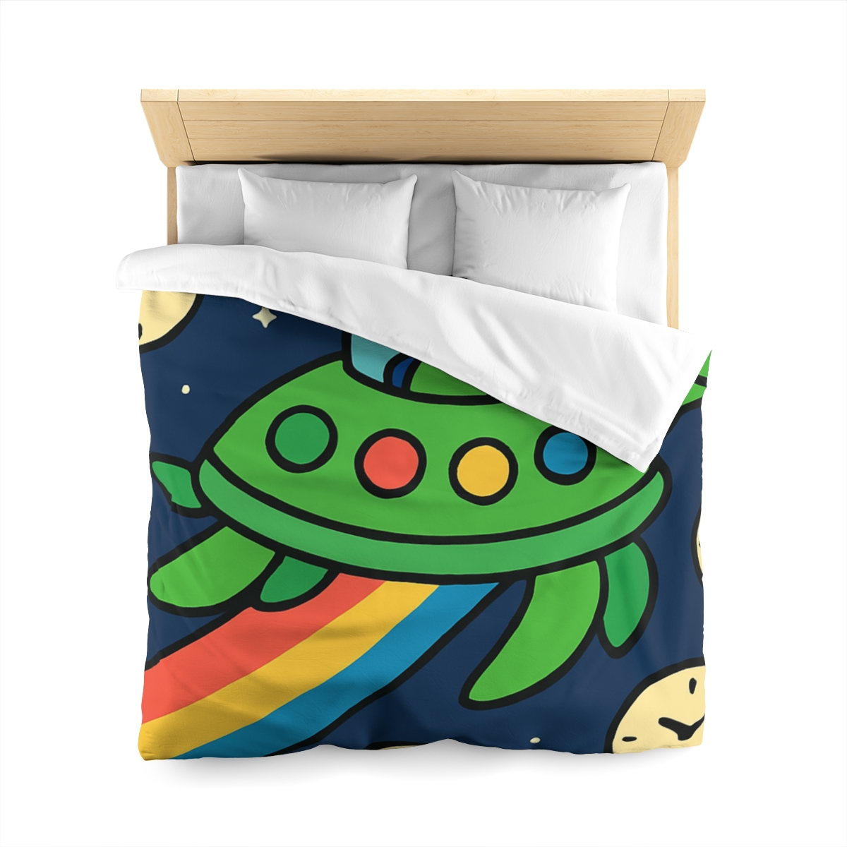 Time Traveling Turtle Spaceship warm winter duvets