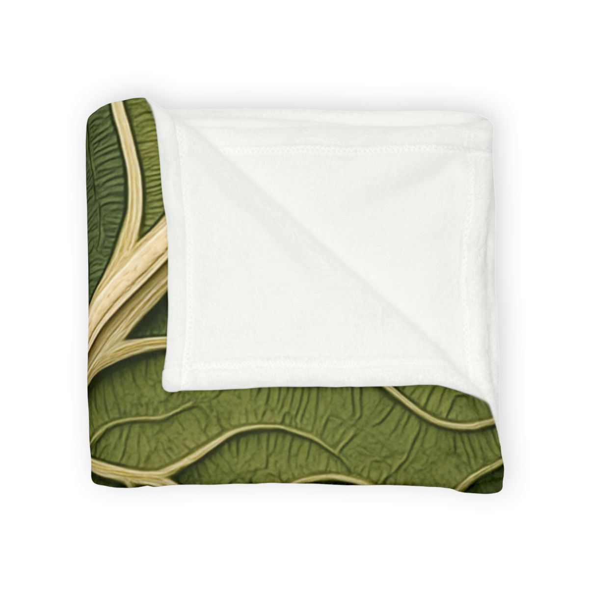 Leaf Vein Topography custom blankets