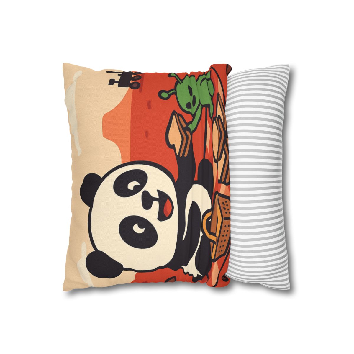 Martian Panda Picnic custom pillow cases