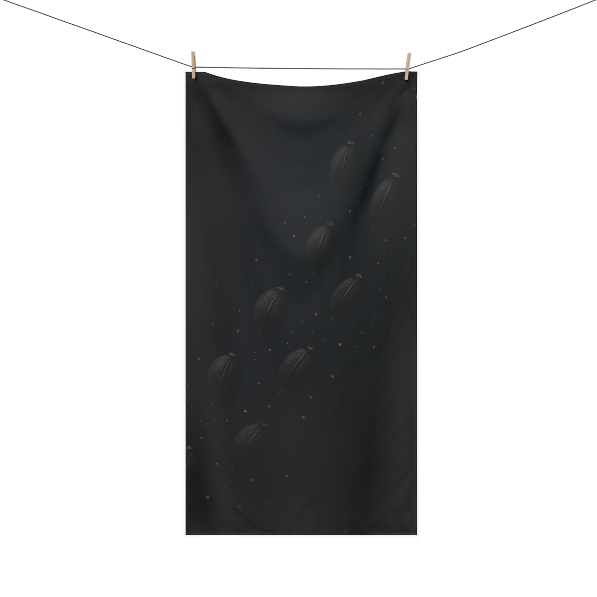 Seed Pod Constellation Scatter personalized bath towels