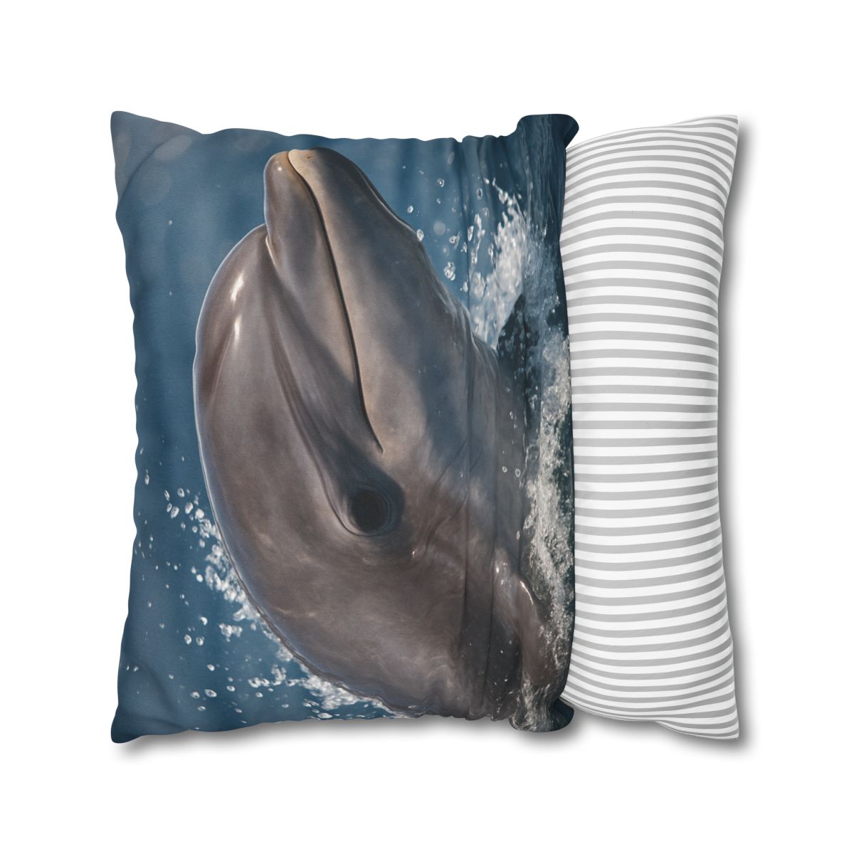 Mirrorflash Common Bottlenose Dolphin designer print pillow cases