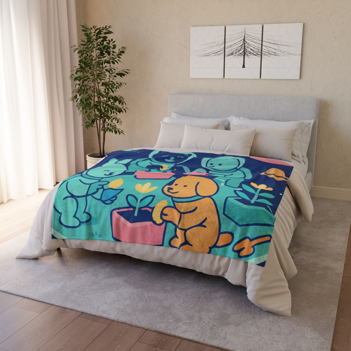 Galactic Gardeners trendy patterned blankets