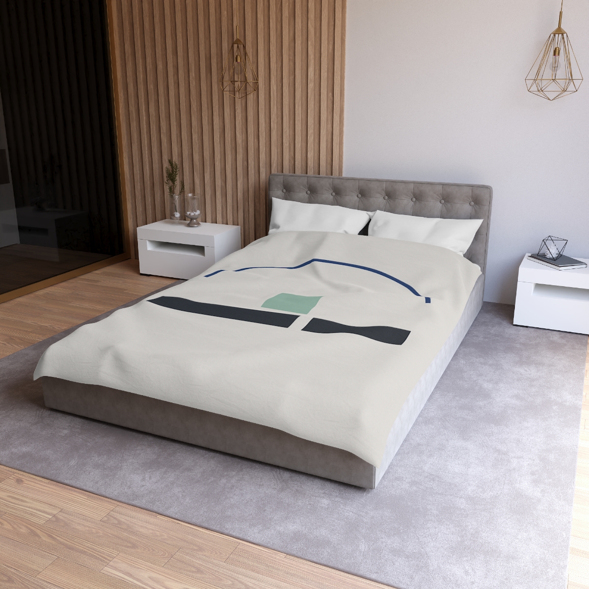 Arc Bridge Over Split Bars personalized bedding duvets