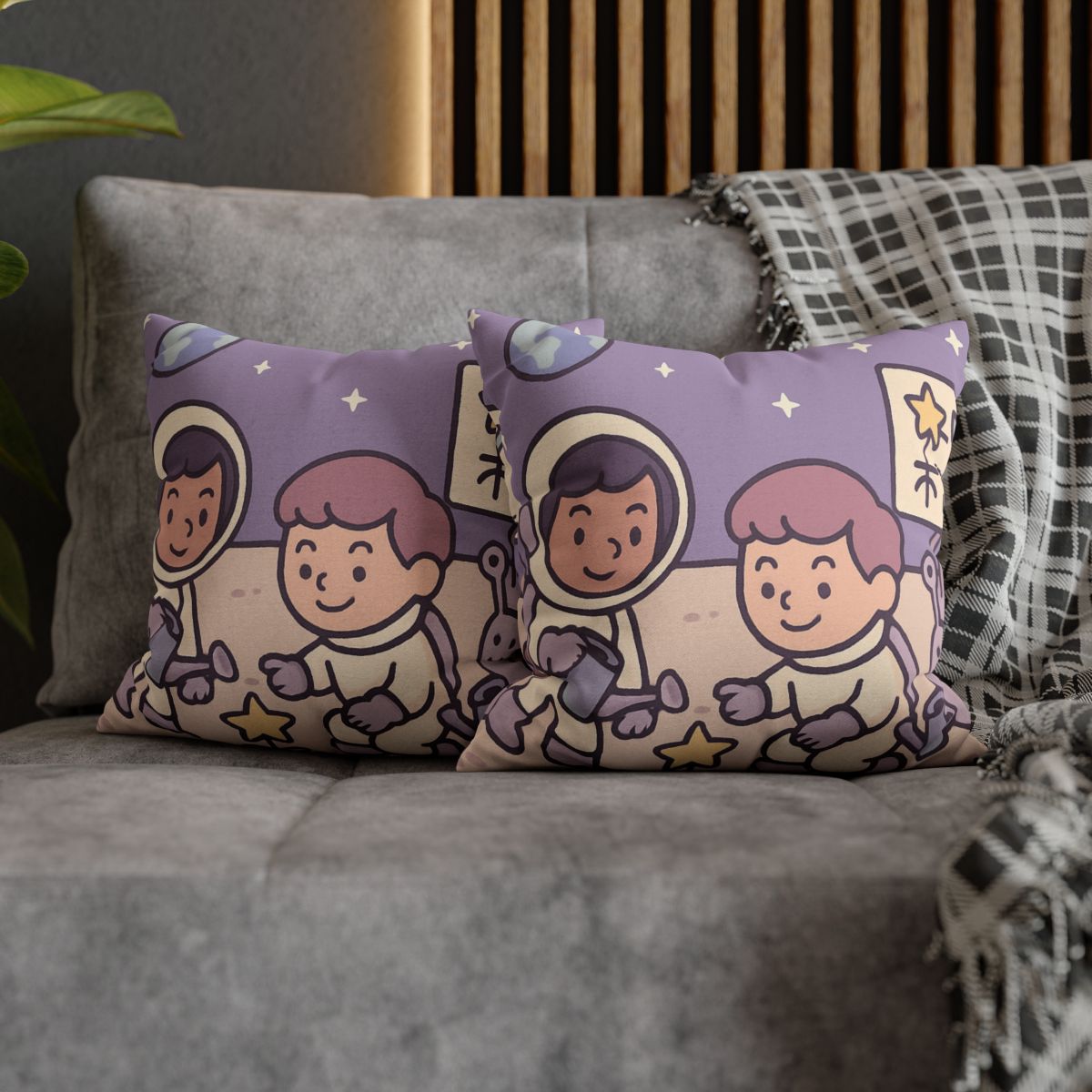 Moon Gardeners Planting Stardust Seeds soft cotton pillow cases