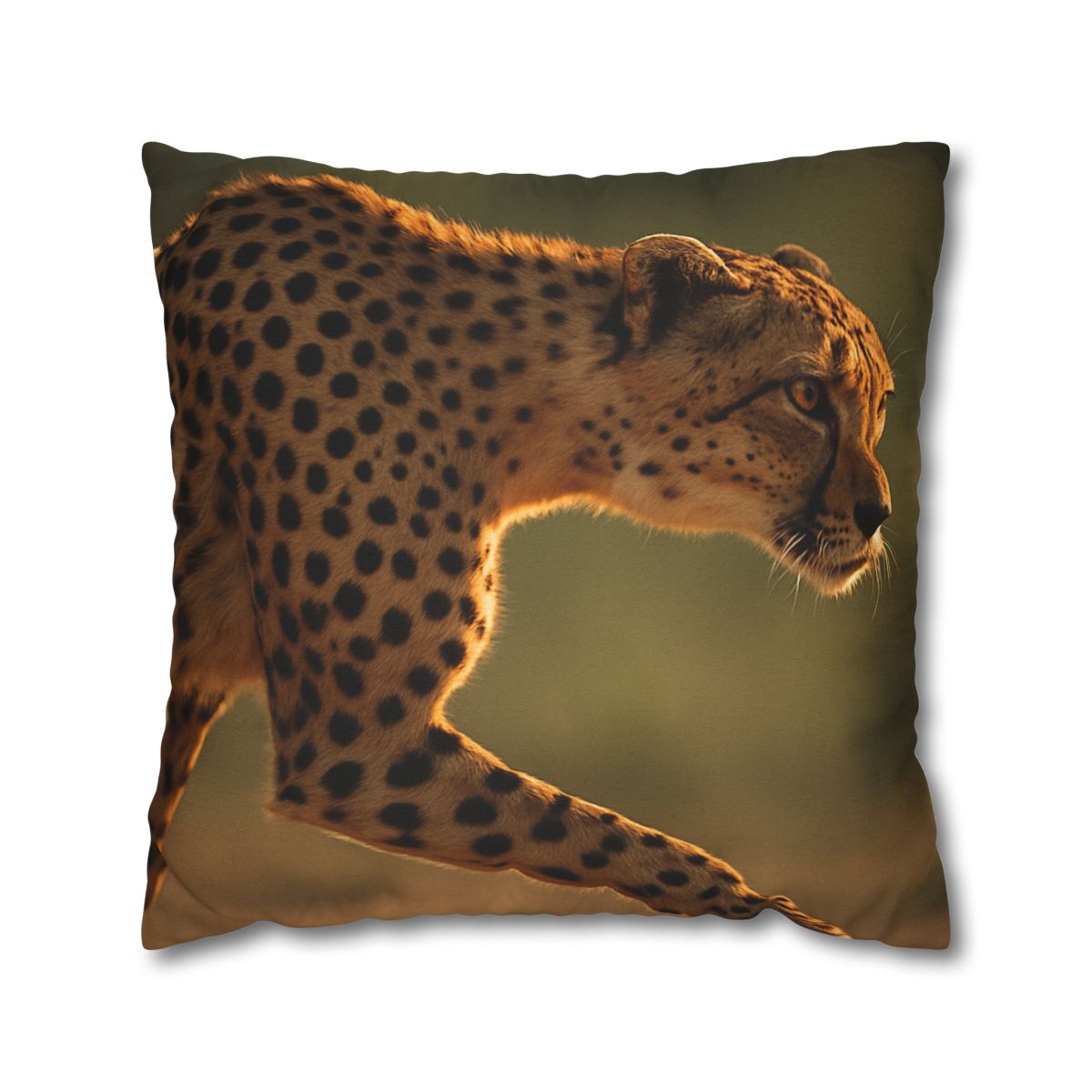 Cheetah Silent Sprint personalized pillow covers
