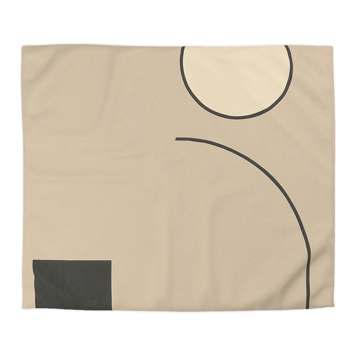 Triadic Arc And Square Balance soft comforter duvets