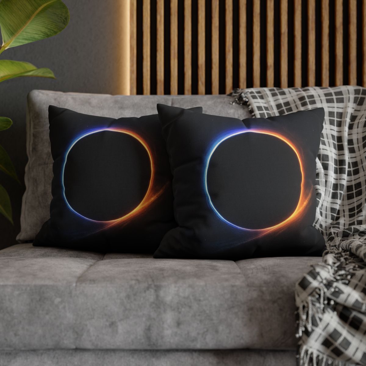 Prismatic Event Horizon Bloom custom pillow cases