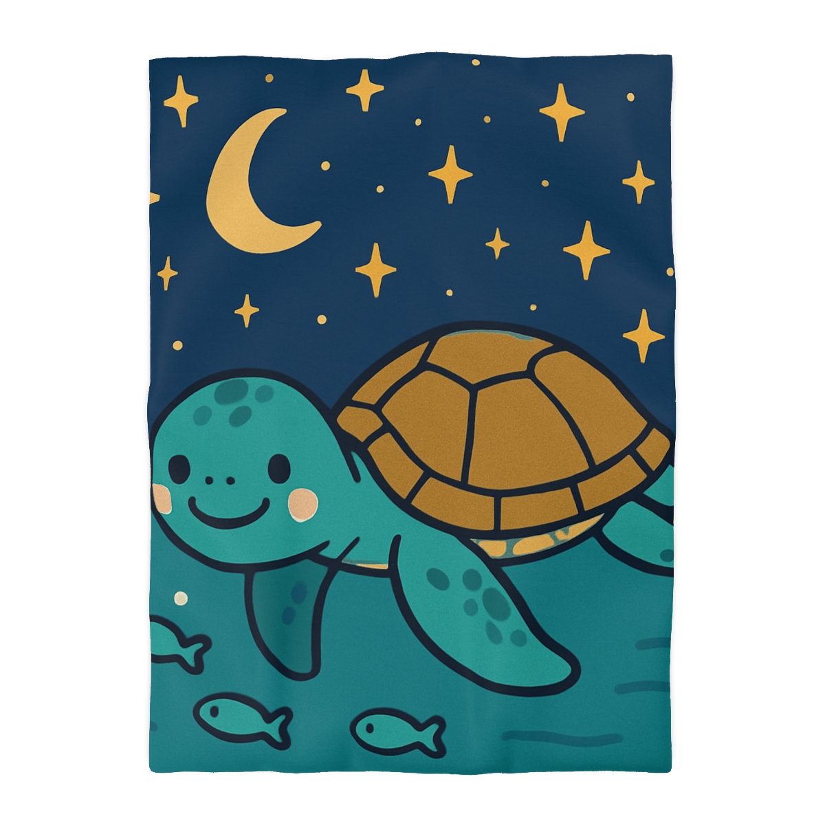 Starry Sea Turtle Voyage warm winter duvets