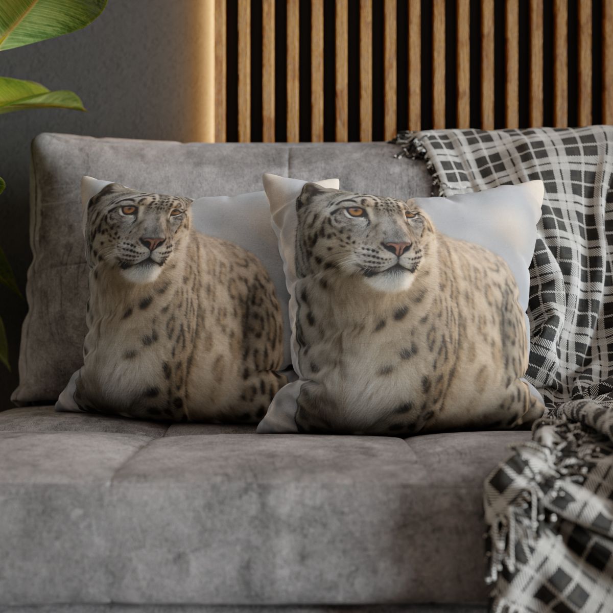 Summit Ghost Snow Leopard stylish decorative pillowcases
