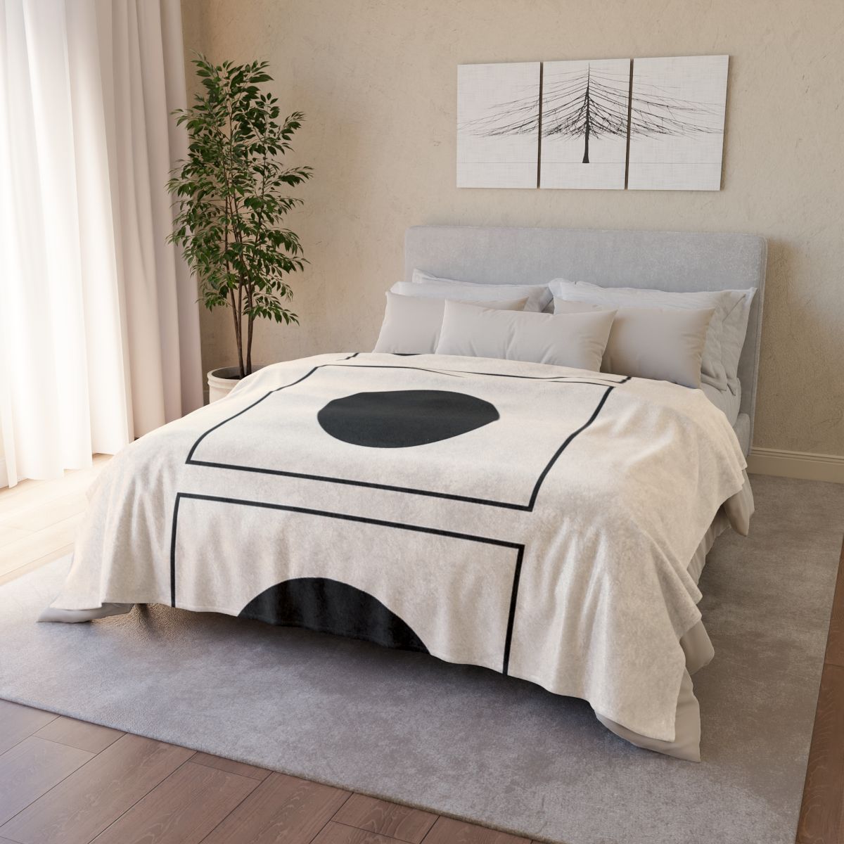 Eclipse Frame Triptych warm winter blankets