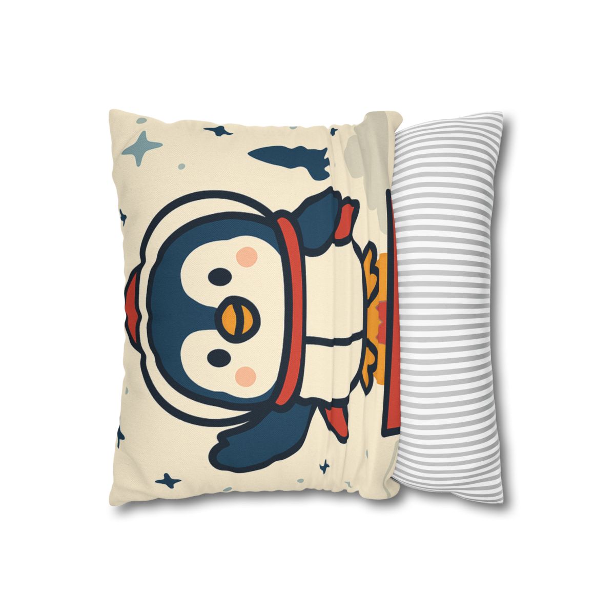 Rocket-Pilot Penguin designer print pillow cases