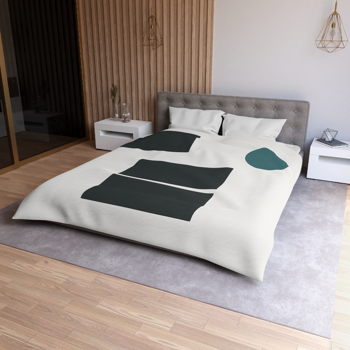 Orbiting Block Quartet warm winter duvets