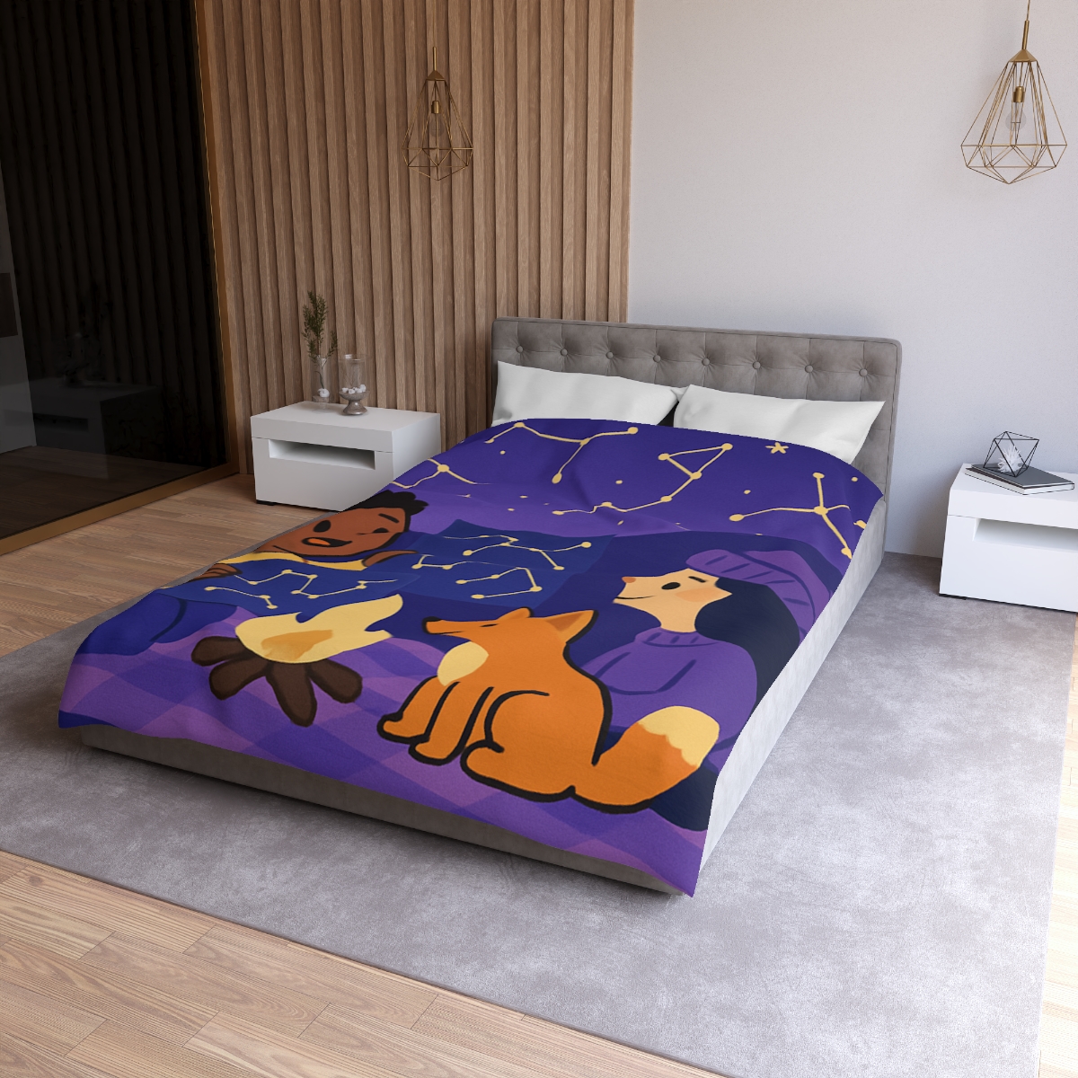 Constellation Camping soft comforter duvets