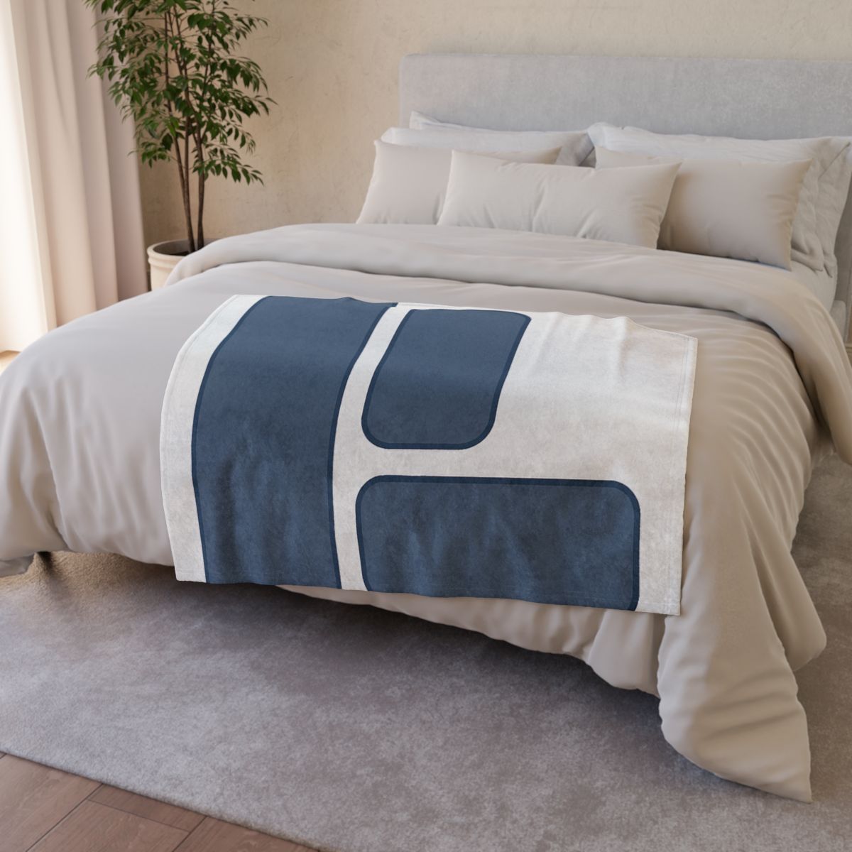 Balanced Triad Of Rounded Rectangles custom blankets