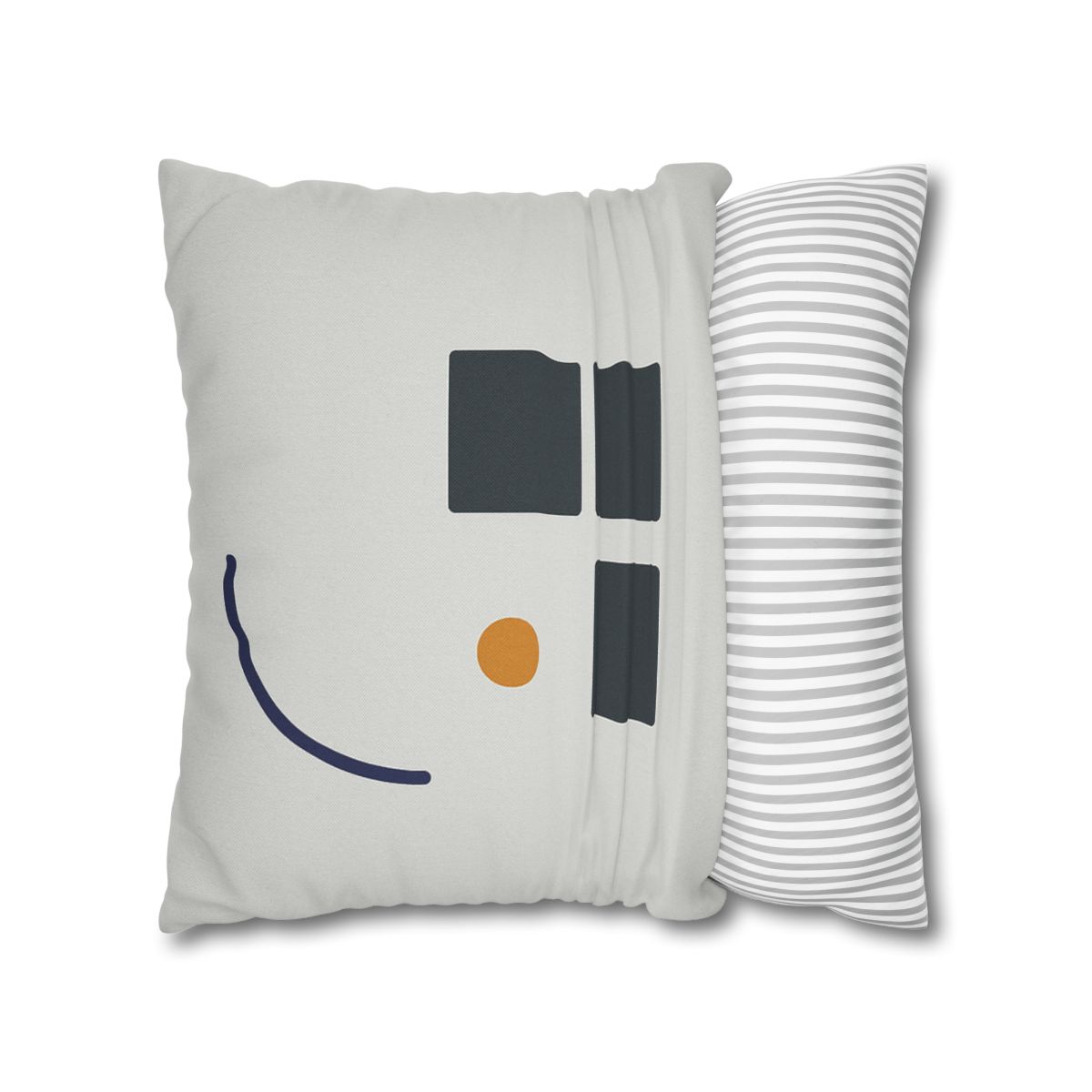 Missing Cell Grid With Offset Arc soft cotton pillow cases