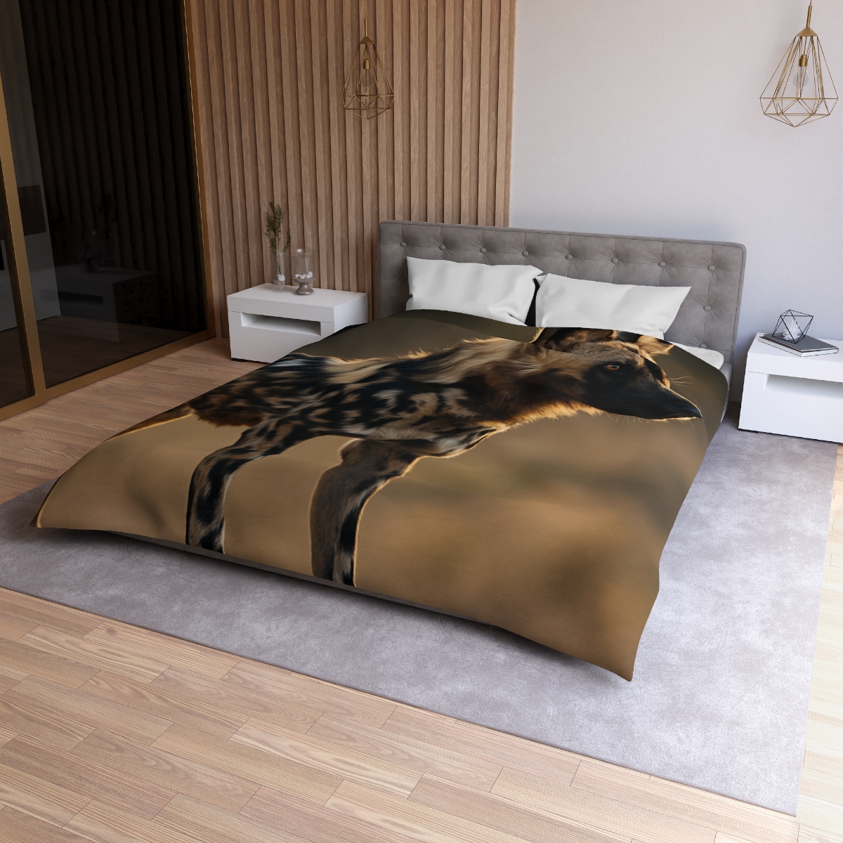 Ember Gaze African Wild Dog trendy bedroom duvets