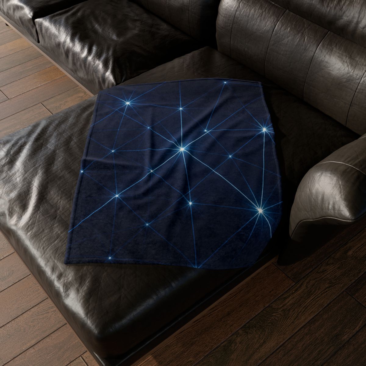 Quantum Star Lattice soft fleece blankets