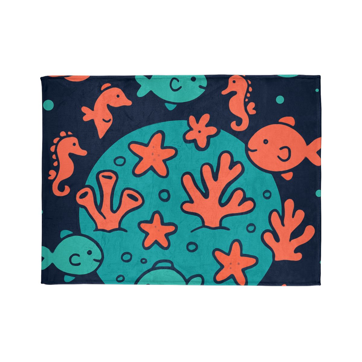 Cosmic Coral Reef Planet trendy patterned blankets