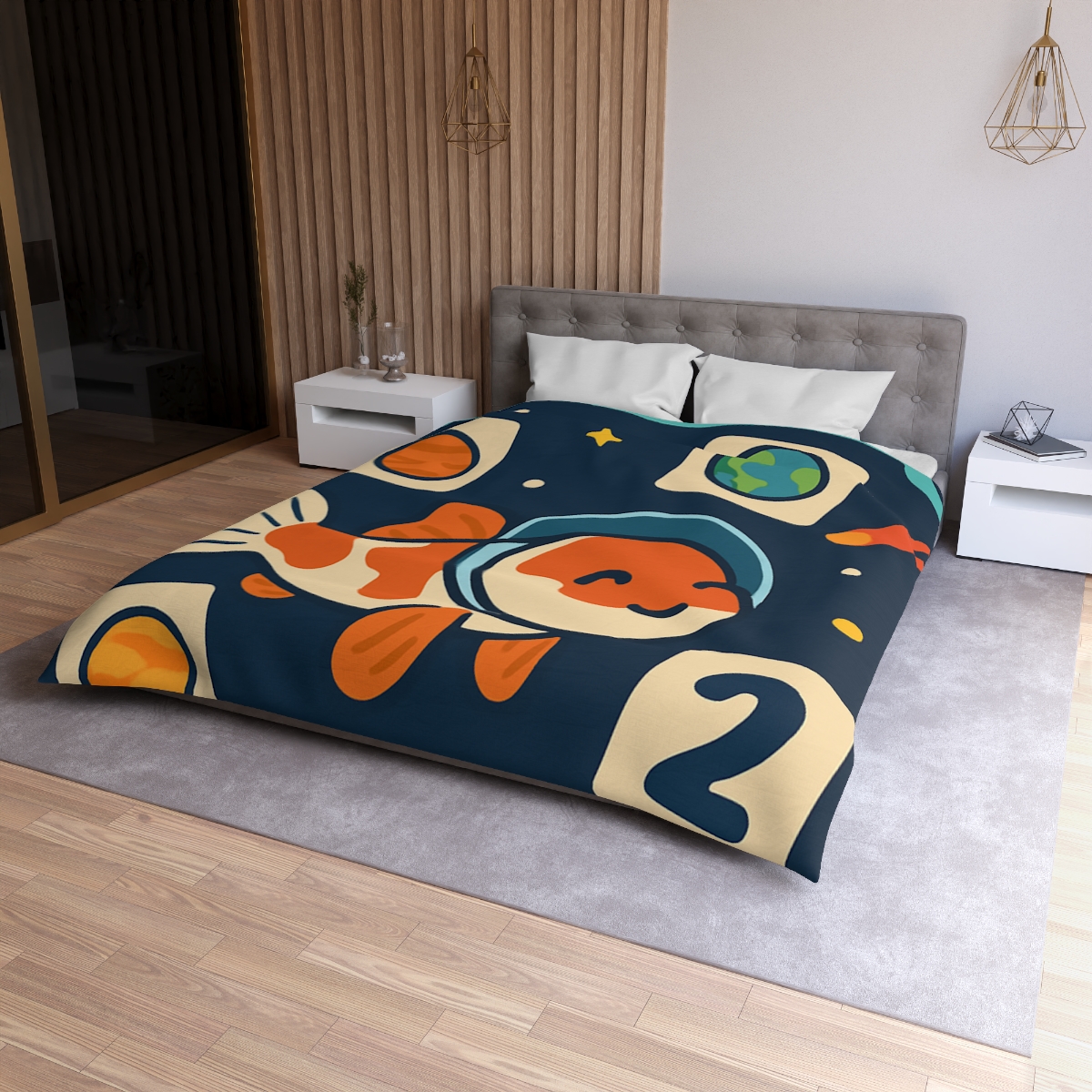 Comet Koi Classroom custom duvets