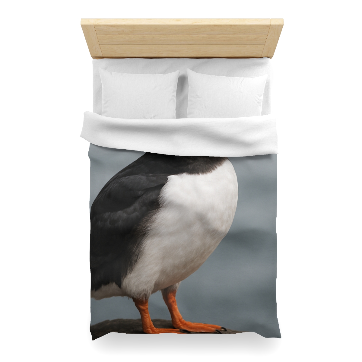 Glasswater Glide Atlantic Puffin soft comforter duvets