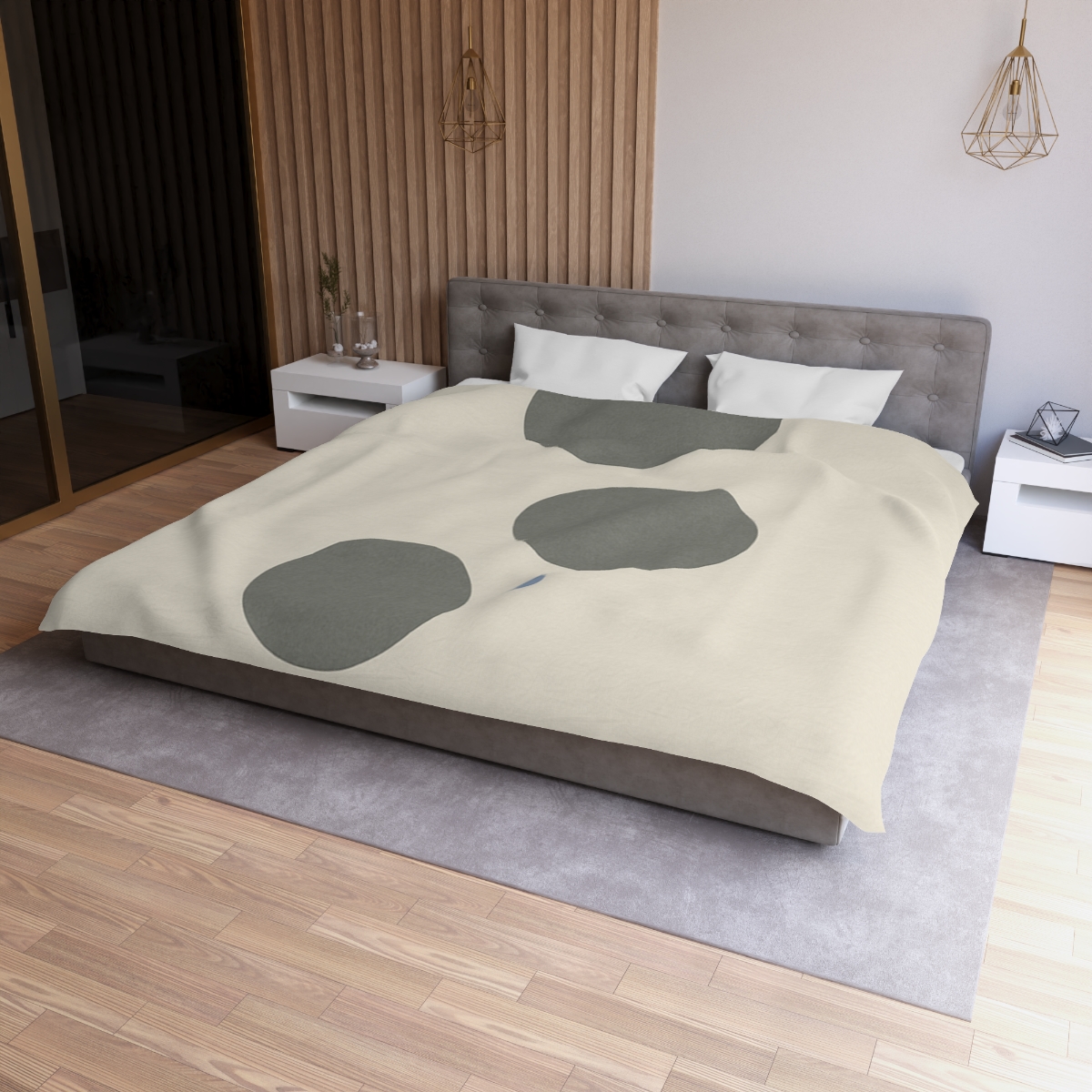 Triad Of Moons In Silent Descent custom duvets