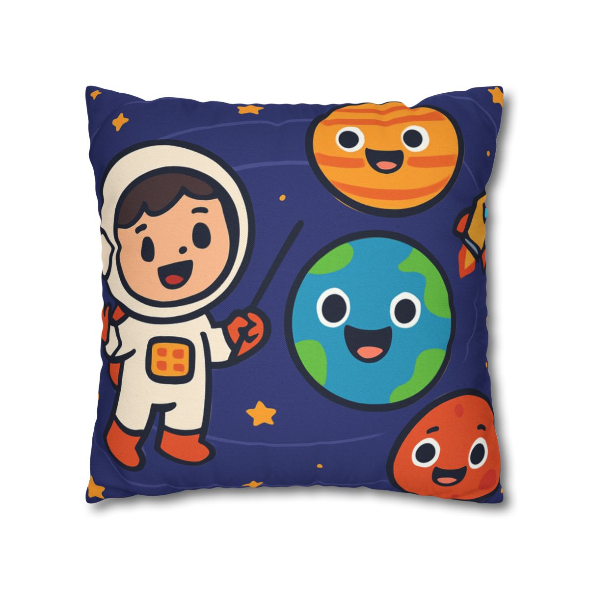 Galaxy School Of Friendly Planets trendy patterned pillow cases