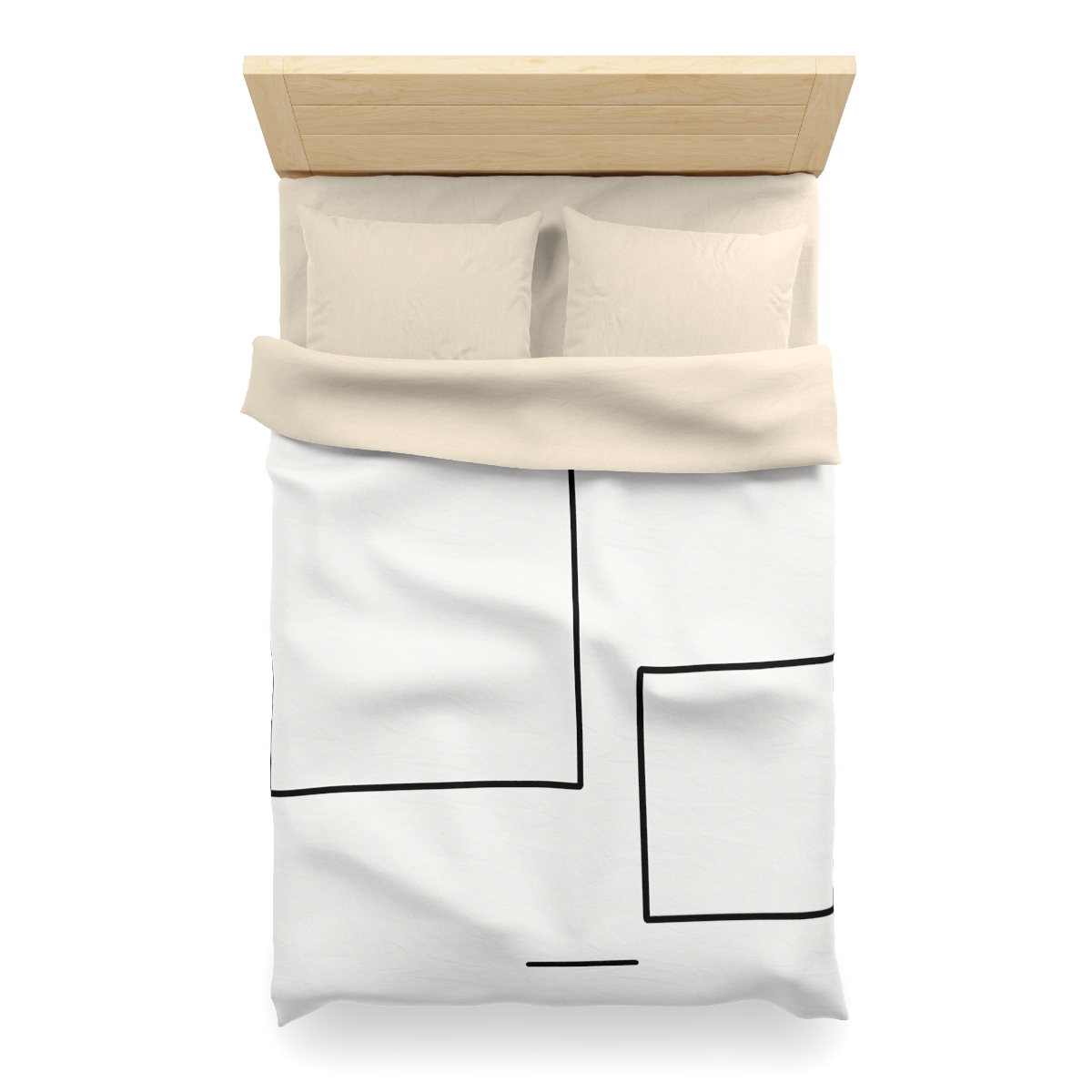 Offset Rectangle Pair With Anchor Line soft comforter duvets