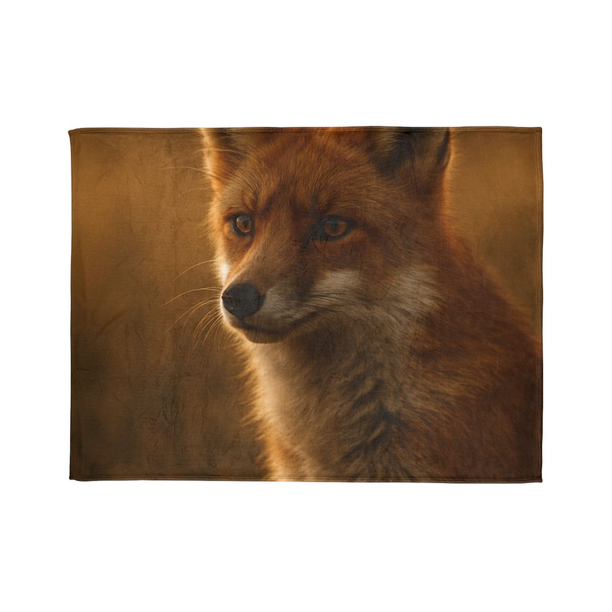 Crimson Whisper Red Fox soft fleece blankets