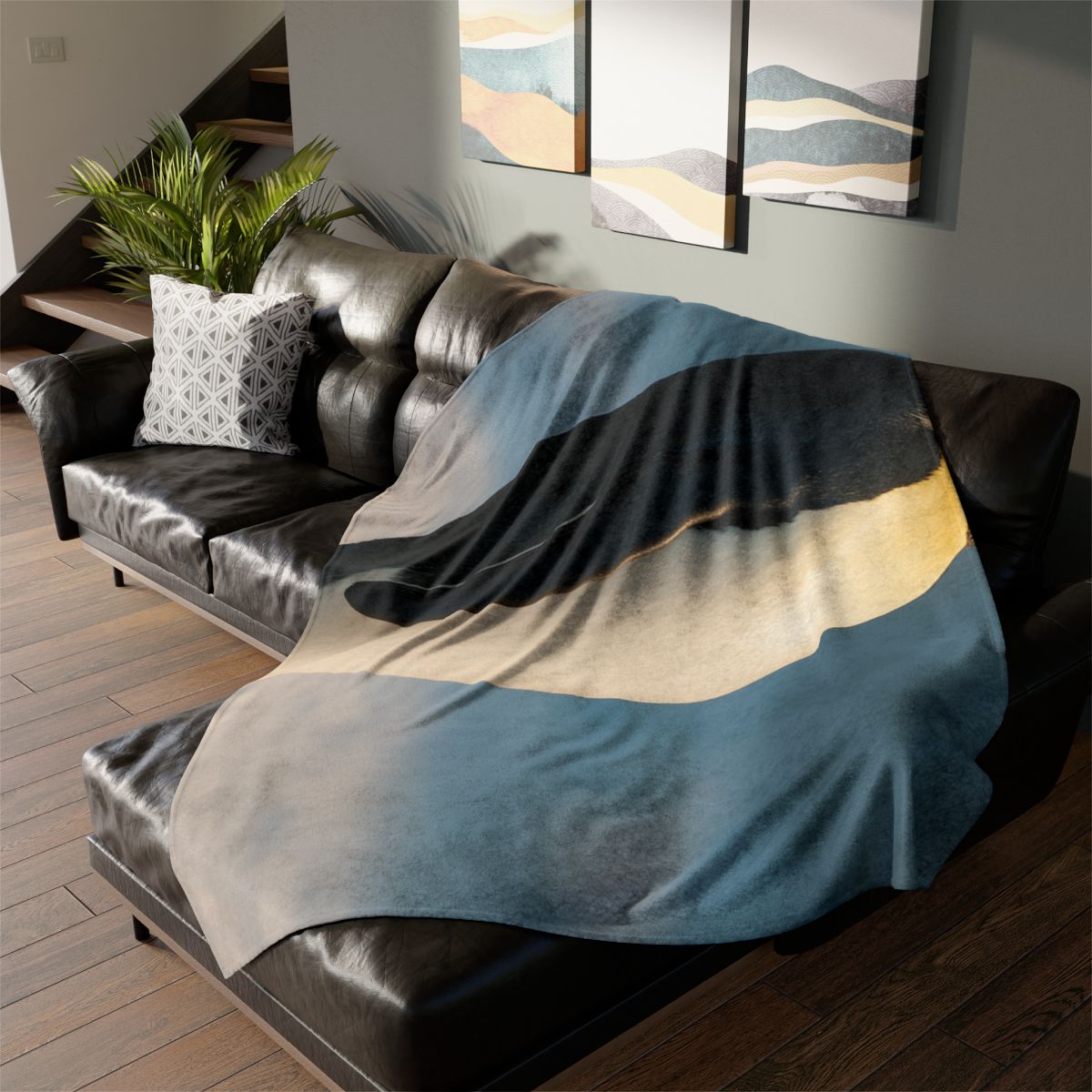 Silver Horizon Emperor Penguin designer printed blankets