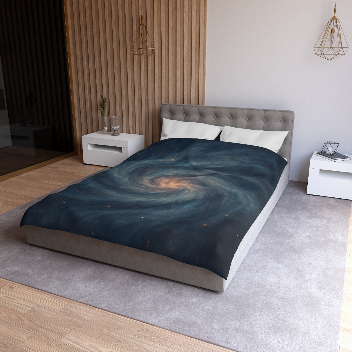 Nebula Spiral Haze personalized bedding duvets